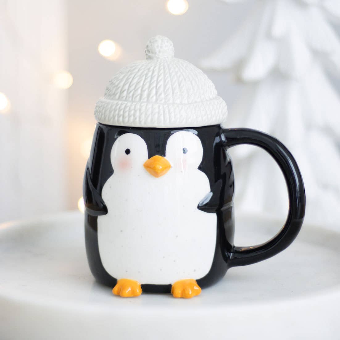 Winter Penguin Shaped Mug