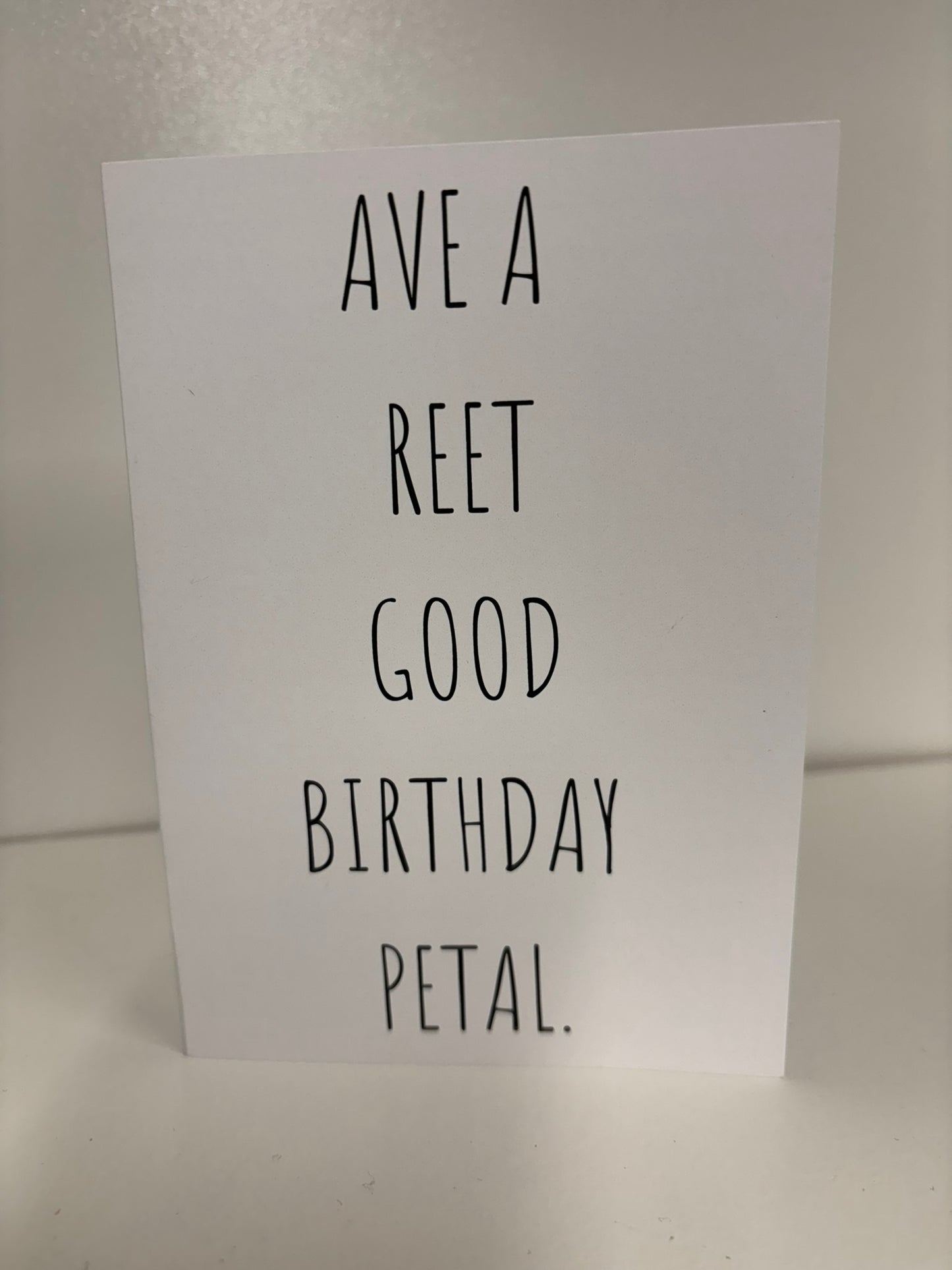 AVE A REET GOOD BIRTHDAY CARD