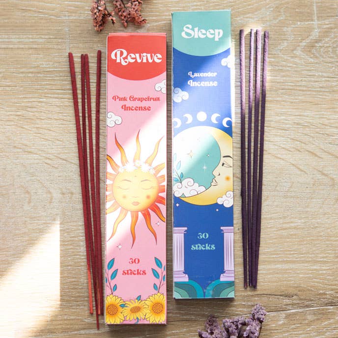 Set of 2 Celestial Sleep & Revive Incense Stick Sets