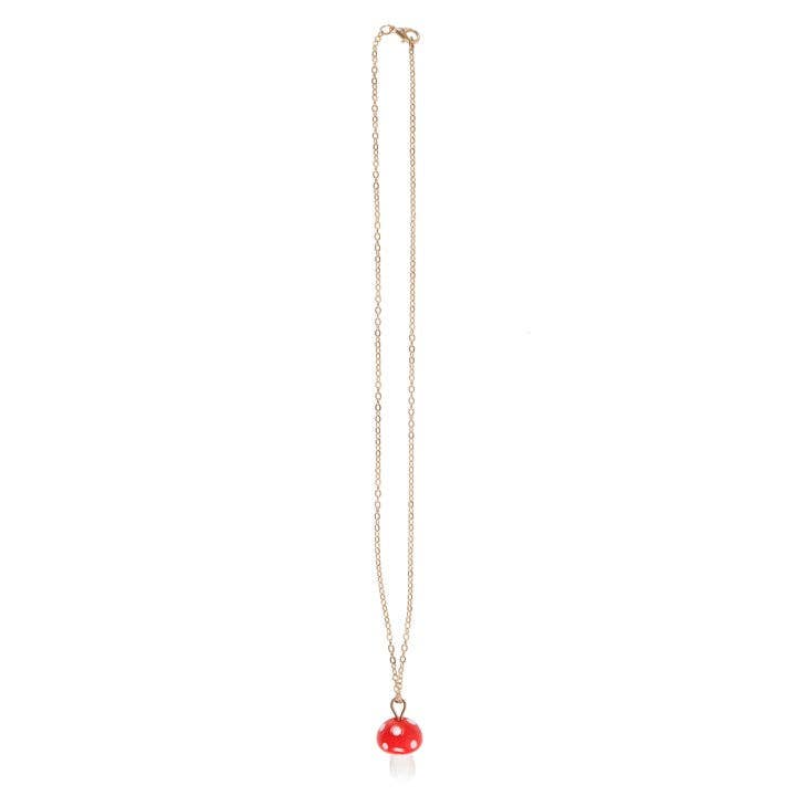 Toadstool Charm Necklace Greeting Card